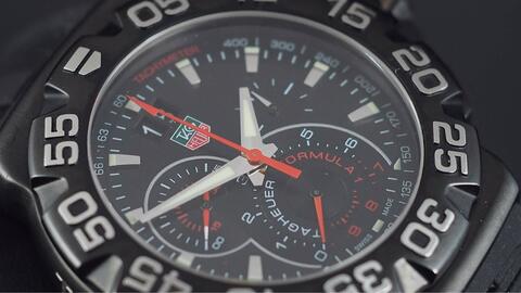 TAG HEUER FORMULA 1 CHRONOGRAPH QUARTZ GRANDE DATE BLACK PVD 44MM