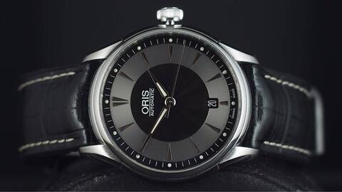 ORIS ARTELIER DATE AUTOMATIC BLACK GREY DIAL 40MM