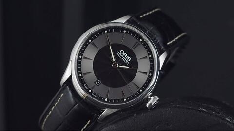ORIS ARTELIER DATE AUTOMATIC BLACK GREY DIAL 40MM