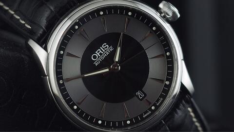 ORIS ARTELIER DATE AUTOMATIC BLACK GREY DIAL 40MM
