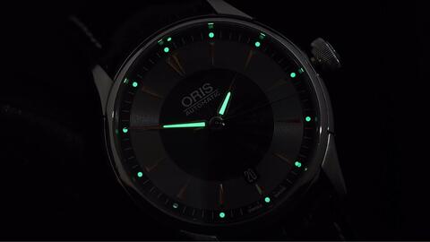 ORIS ARTELIER DATE AUTOMATIC BLACK GREY DIAL 40MM