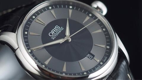 ORIS ARTELIER DATE AUTOMATIC BLACK GREY DIAL 40MM