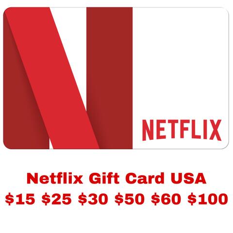 Netflix Gift Card US $15 $30 $60 $100 - ibanezblack.store