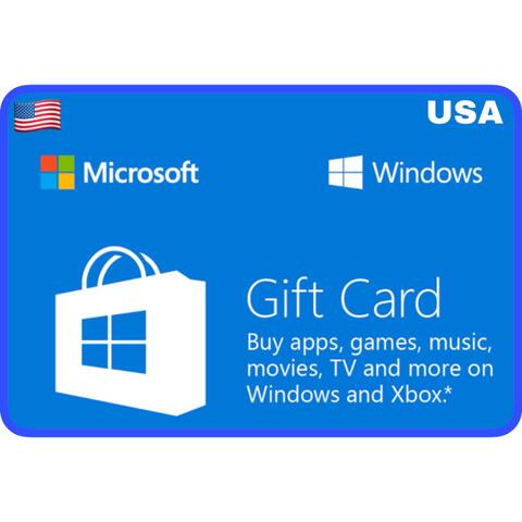 can you use xbox cards for windows store