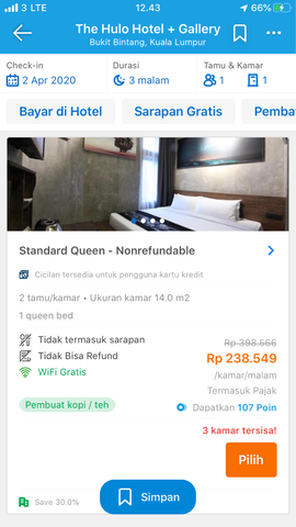 Voucher Hotel KL