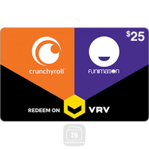 Crunchyroll US Gift Card on VRV $10 $25 $50