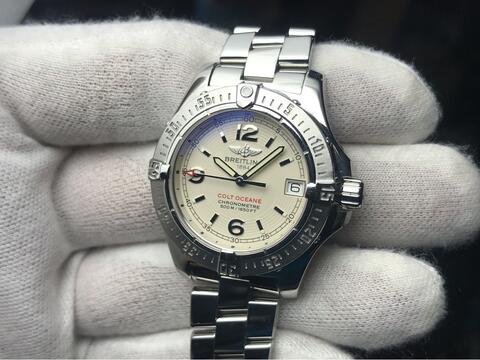 ORIGINAL BREITLING LADIES COLT OCEANE QUARTZ 34MM