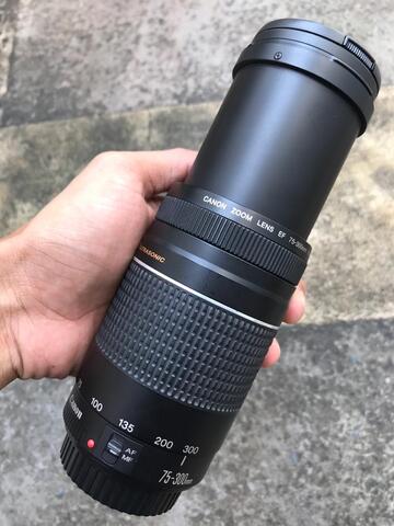 Canon flash speedlite 430 EX II + canon lensa 75-300 ultrasonic