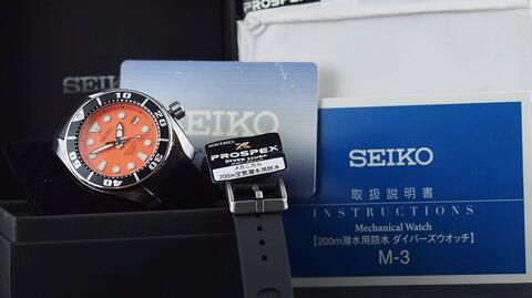 SEIKO SUMO DIVER AUTOMATIC ORANGE DIAL SBDC005 STEEL 45MM
