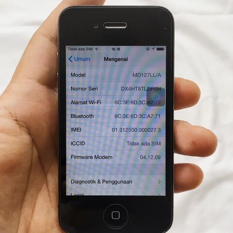 iPhone 4 8GB Black / Hitam