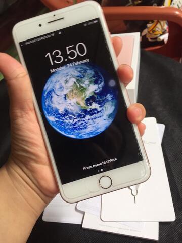 iPhone 7 Plus 128GB Rose Gold Ex Internasional ZP/A Internasional Fullset Mulus