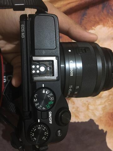 Canon eos m3 lensa kit 15-45 is stm kamera mirrorless ex datascript