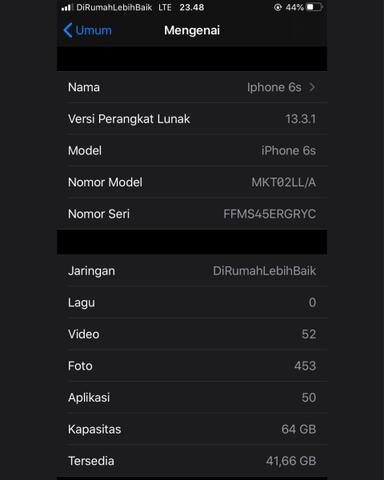 IPHONE 6s 64GB ORIGINAL 100%