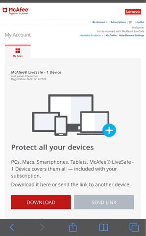 JUAL ANTI VIRUS MCAFEE LIVESAFE