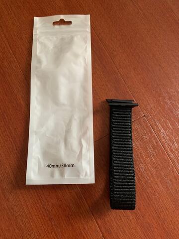 Strap apple watch sports loop series 1-5 38/40mm black new