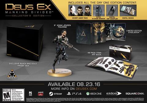 PO Ready Import - Deus EX : Mankind Divided Collector's Ed (Xbox One)