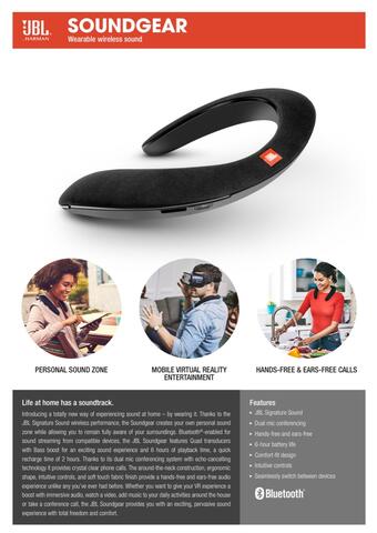 JBL soundgear wearable wireless speaker garansi resmi IMS INDONESIA