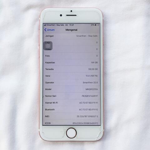 Dijual iPhone 6s 64 GB Rose Gold