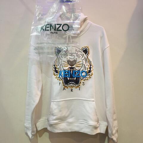Jaket / Hoodie Kenzo Tiger Logo Vanilla Blue White