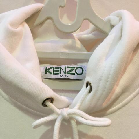 Jaket / Hoodie Kenzo Tiger Logo Vanilla Blue White