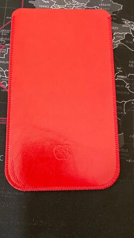 Leather Pouch / Sleeve (Textured) Case iPhone 11 Pro Max (2019) Red