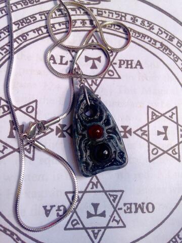 Kalung OUIJA PLANCHETTE GothSpider Gemstone