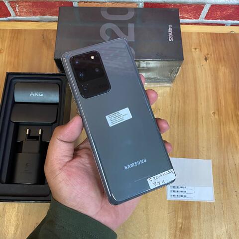 Samsung S20 Ultra 12/128GB Cosmic Gray Like new Pemakaian 1 bln Garansi resmi SEIN