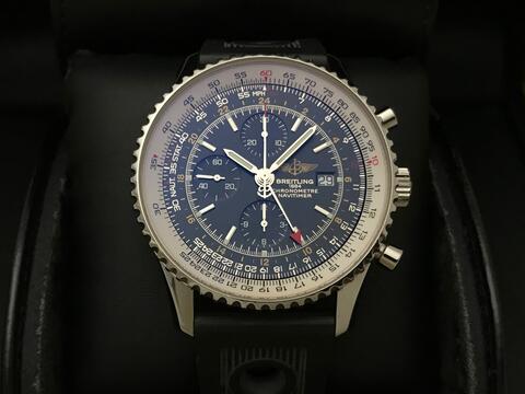 ORIGINAL BREITLING NAVITIMER WORLD AUTOMATIC CHRONOGRAPH GMT 46MM