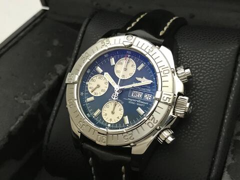 ORIGINAL BREITLING SUPEROCEAN AUTOMATIC CHRONOGRAPH DAY DATE 42MM