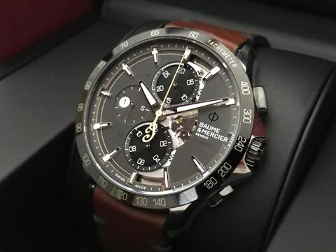ORIGINAL BAUME & MERCIER SCOUT INDIAN AUTOMATIC CHRONOGRAPH DATE 43MM