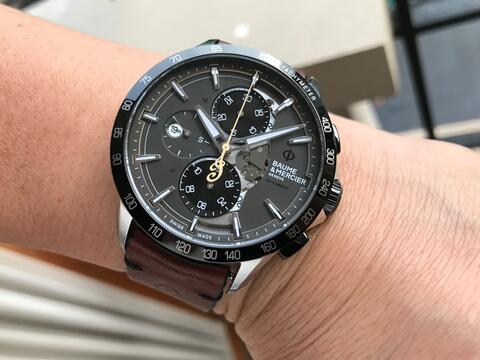 ORIGINAL BAUME & MERCIER SCOUT INDIAN AUTOMATIC CHRONOGRAPH DATE 43MM