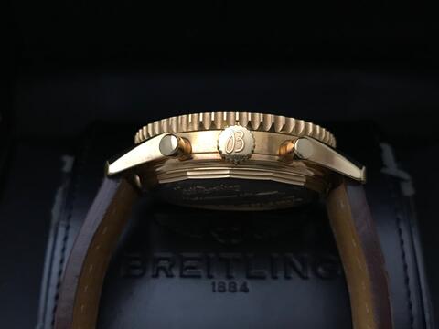 ORIGINAL BREITLING NAVITIMER MONTBRILLIANT EDT CHRONOGRAPH 18KRG 44MM