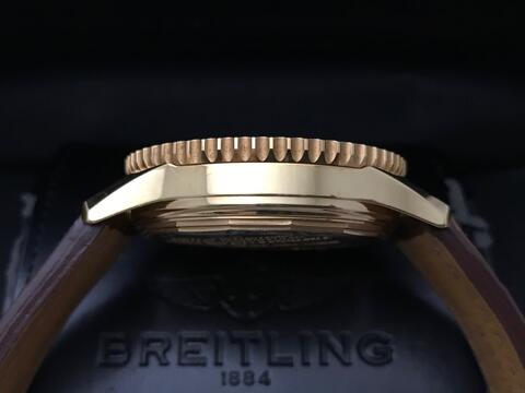 ORIGINAL BREITLING NAVITIMER MONTBRILLIANT EDT CHRONOGRAPH 18KRG 44MM