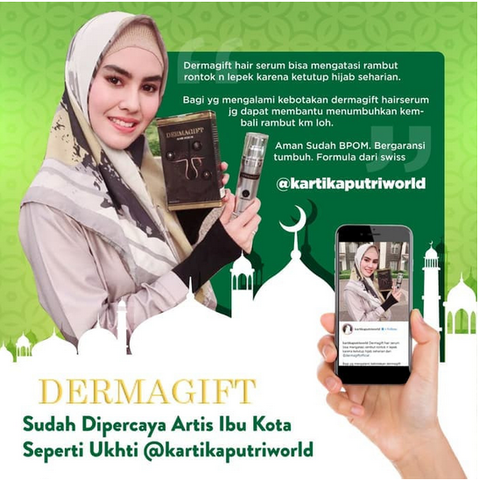 Dermagift Penumbuh Rambut Cegah Botak dan Kerontokan