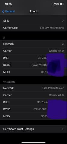 Iphone Xr 64GB HITAM SECOND DUAL SIM NANO NANO