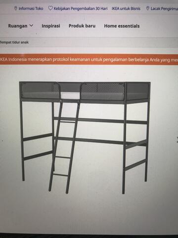 IKEA Tuffing, rangka tempat tidur anak tingkat