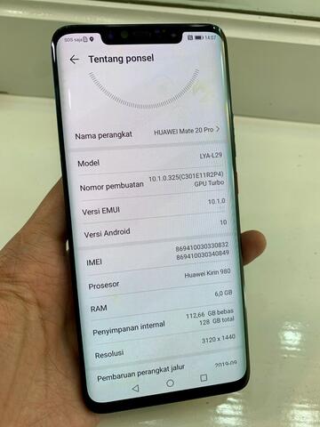 Huawei Mate 20 Pro 6/128 murah garansi resmi indonesia