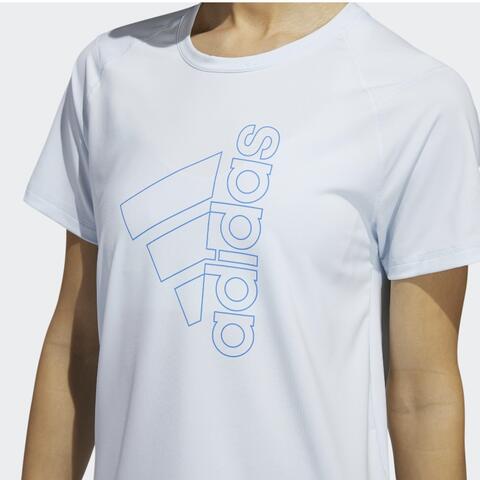 Adidas Badge of Sport Tee Blue Women 100% Original F