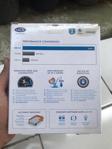 Hard disk Lacie Triple 2TB spek paling dewa