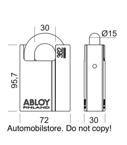 Gembok ABLOY PL 362 T (Protec2), Made in Finland