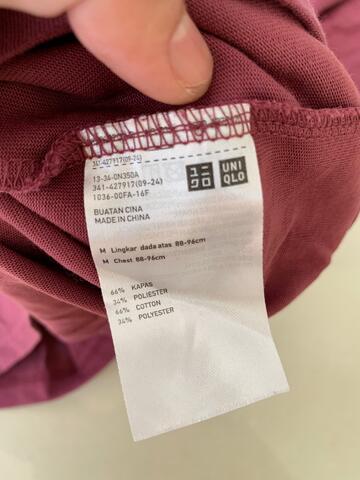 Tshirt pria Uniqlo Decathlon Mens Top 2nd original