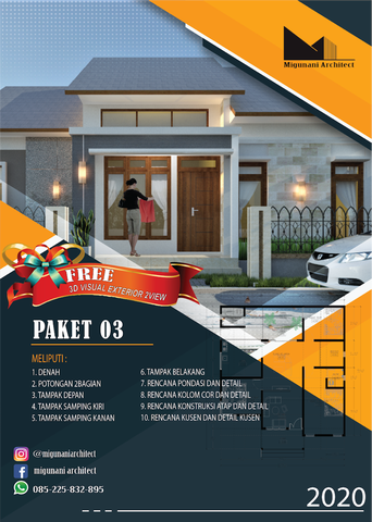 desain arsitek rumah tinggal