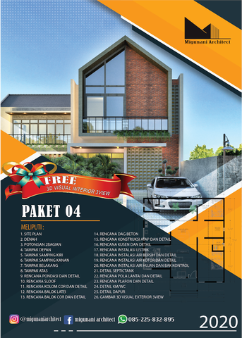 desain arsitek rumah tinggal