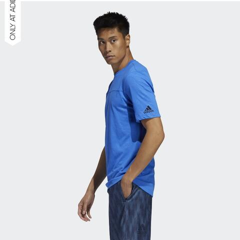 Adidas TKY Camo Tee Kaos Training Blue 100% Original Size M