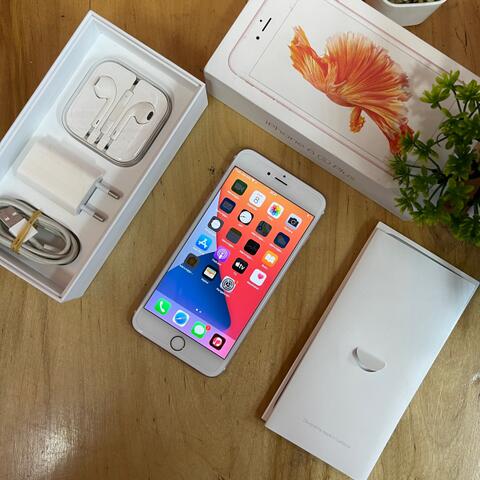 iPhone 6s Plus 32GB Rose Gold Super Mulus Perfect ex Garansi resmi iBox