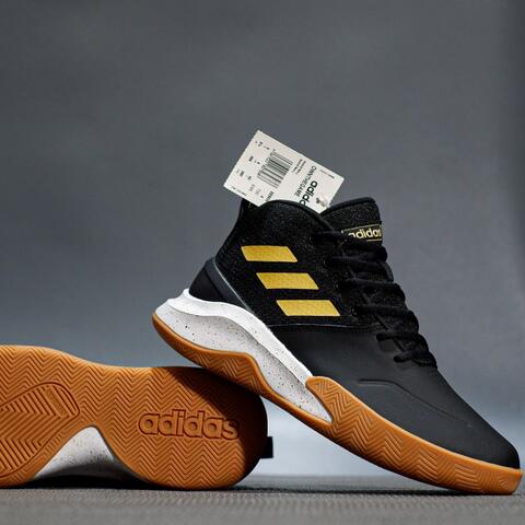 Terjual sepatu sneakers original adidas own the game basketball black gold  gumlight murmer | KASKUS