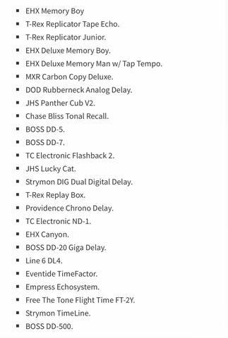 Tap Tempo Efek Delay DD5 DD7 DD20 EHX Canyon DLL