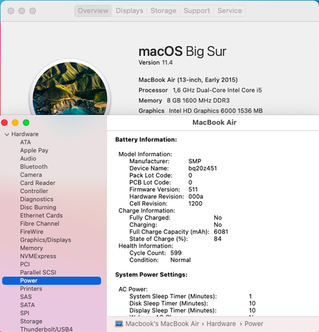 Macbook Air 13 inch Early 2015 MMGF2 Core i5 1,6 Ghz | Ram 8GB | SSD 128GGB