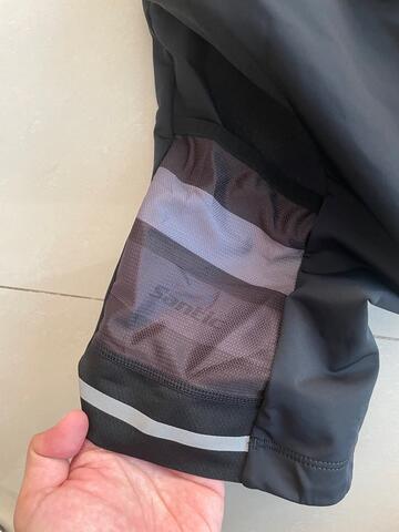 BIB Santic roadbike with pocket black 2nd 100% original like new