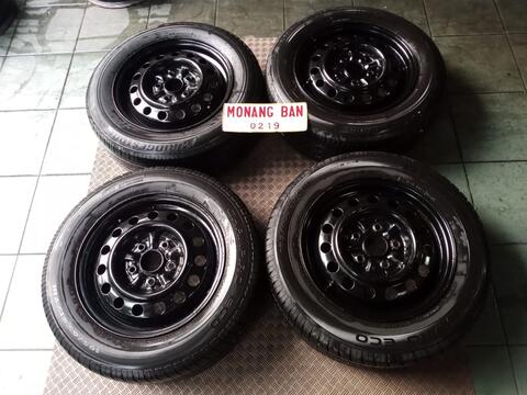 velg kaleng luxio r15 pcd 5x114 + Ban 195/65r15